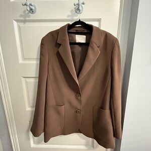 Wilfred Brown Blazer Classic Suit Jacket